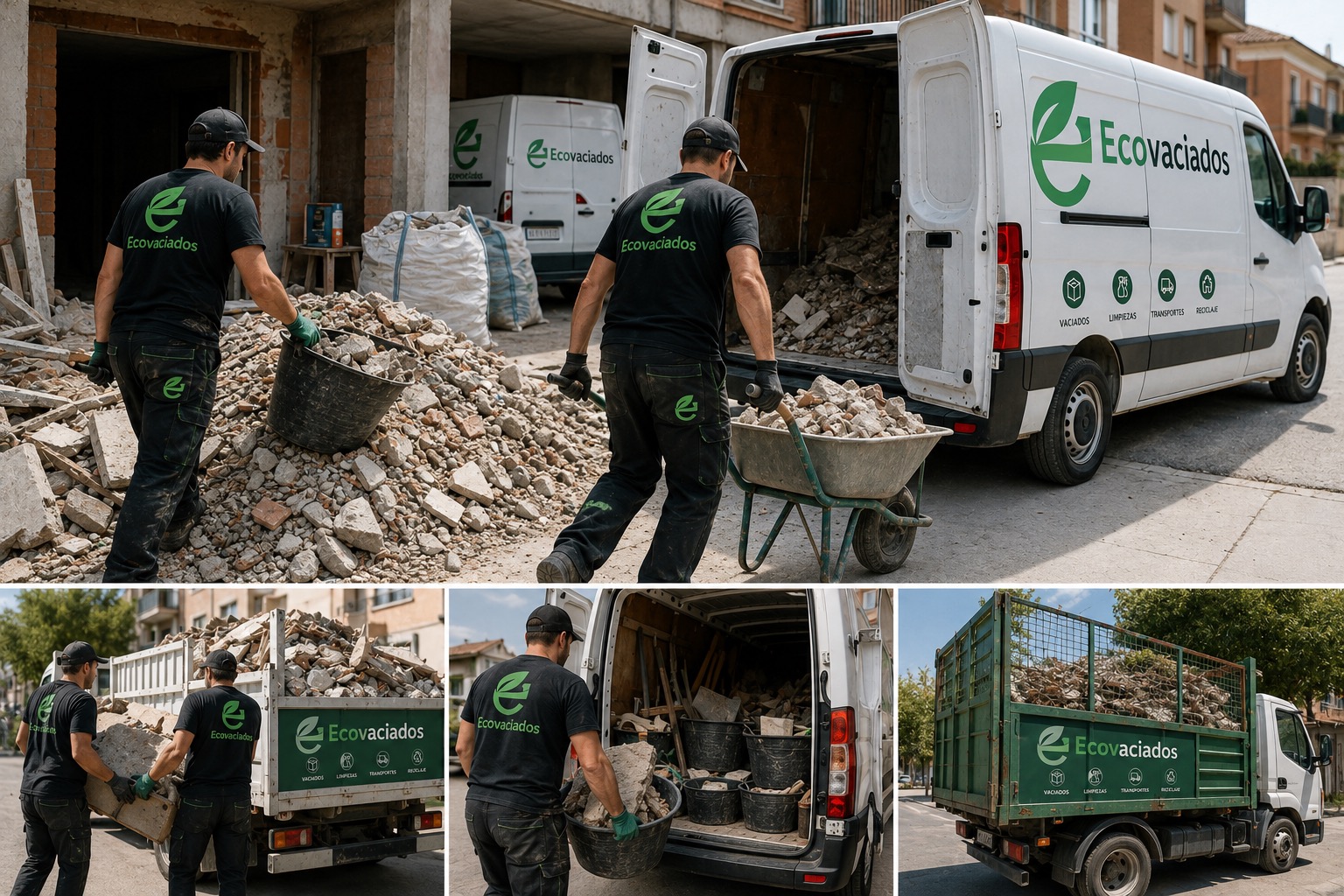 Equipo Ecovaciados trabajando en Barcelona